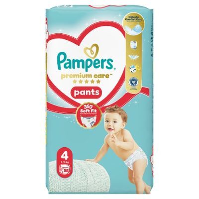 Pampers Premium Care Pants 4 Pieluchomajtki, 58 szt.