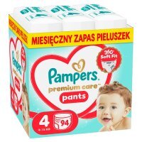 Pampers Premium Care Pants 4 Pieluchomajtki dla dzieci, 94 szt.
