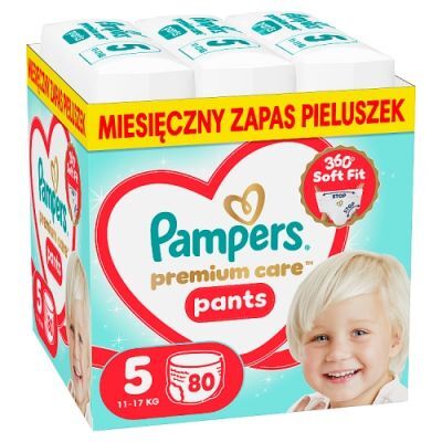 Pampers Premium Care Pants 5 Pieluchomajtki dla dzieci, 80 szt.