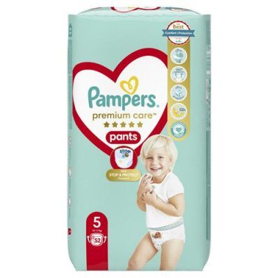 Pampers Premium Care Pants 5 Pieluchomajtki Junior, 52 sztuki