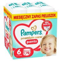 Pampers Premium Care Pants 6 Pieluchomajtki dla dzieci, 72 szt.