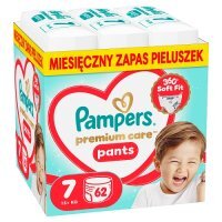 Pampers Premium Care Pants 7 Pieluchomajtki dla dzieci, 62 szt.