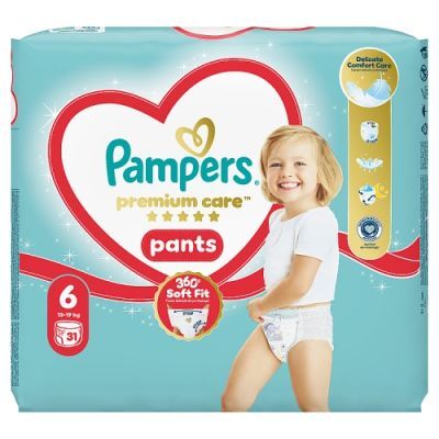Pampers Premium Care Pants Pieluchomajtki 6 15+, 31 szt.
