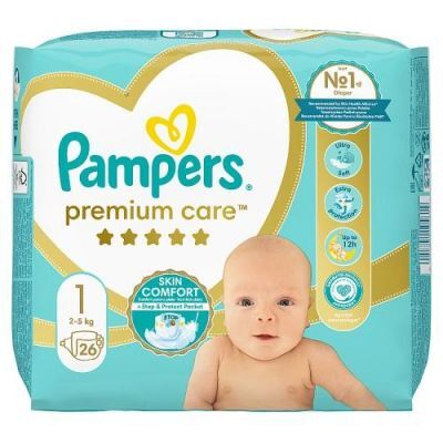 Pampers Premium Care Pieluszki rozmiar 1, 26 sztuk