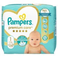 Pampers Premium Care Pieluszki rozmiar 1, 26 sztuk