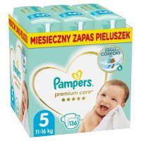 PAMPERS PREMIUM CARE (rozmiar 5) 136 sztuk