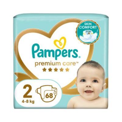 Pampers Premium Care Pieluszki, rozmiar 2, 4-8kg, 68 szt