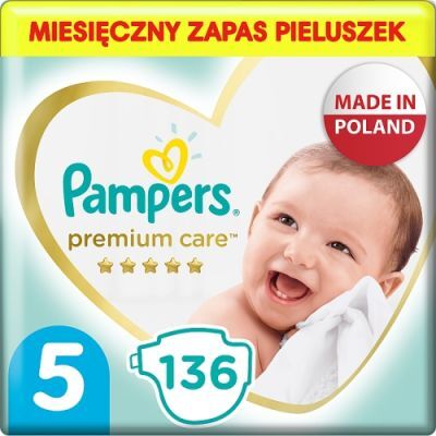 Pampers Premium Care 5 Junior 11-16kg, 136 szt.