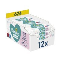 Pampers Sensitive Chusteczki nawilżane, 12x52szt.