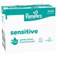 Pampers Sensitive Chusteczki nawilżane dla dzieci, 20 x 80 szt.