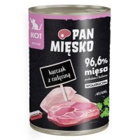 Pan Mięsko Karma mokra dla kota Kurczak z cielęciną (kociak), 400 g