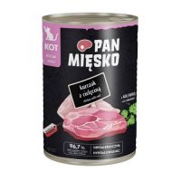 Pan Mięsko Karma mokra dla kota Kurczak z cielęciną (kociak), 400 g