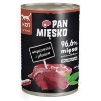 Pan Mięsko Karma mokra dla kota Wieprzowina z jeleniem (dorosły), 400 g