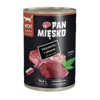 Pan Mięsko Karma mokra dla kota Wieprzowina z jeleniem (dorosły), 400 g
