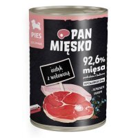 Pan Mięsko Karma mokra dla psa Indyk z wołowiną (szczeniak), 400 g