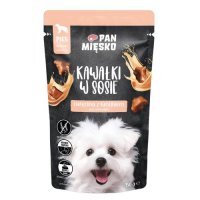 Pan Mięsko Karma mokra dla psa Kawałki w sosie Cielęcina z królikiem (dorosły), 150 g