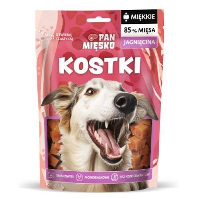 Pan Mięsko Przysmak dla psa Kostki Jagnięcina (dorosły), 100 g