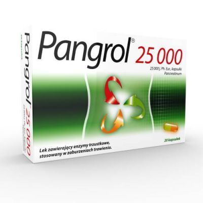 Pangrol 25 000, 20 kapsułek dojelitowych