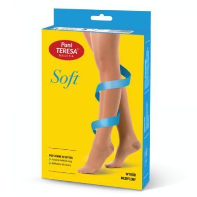 PANI TERESA Rajstopy uciskowe przeciwżylakowe SOFT rozmiar 3 jasny beż