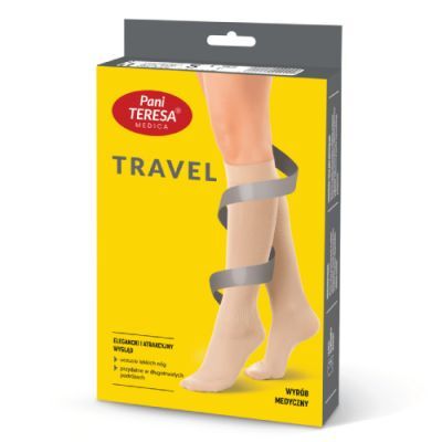 Pani Teresa Travel Skarpety podróżne dla mężczyzn czarne rozmiar M