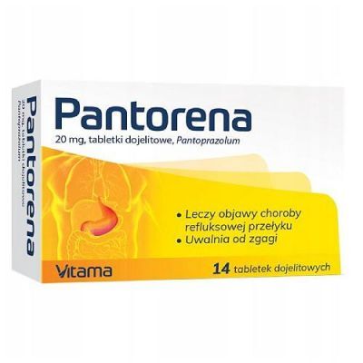 Pantorena 20 mg, 14 tabletek dojelitowych