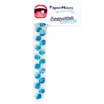 PaperMints Cool Caps Miętowe kapsułki do ssania fiolka, 18szt.