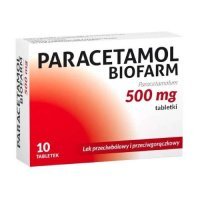 PARACETAMOL 500 mg 10 tabletek BIOFARM