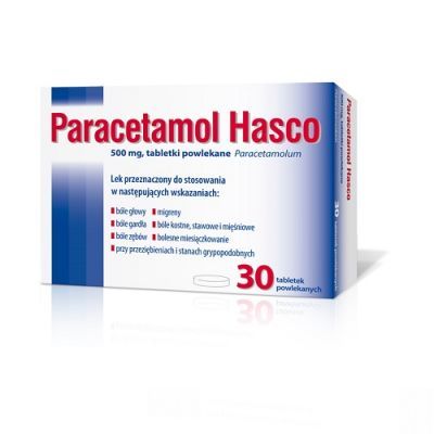 PARACETAMOL 500 mg 30 tabletek HASCO