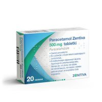 Paracetamol 500mg, 20 tabl. Zentiva