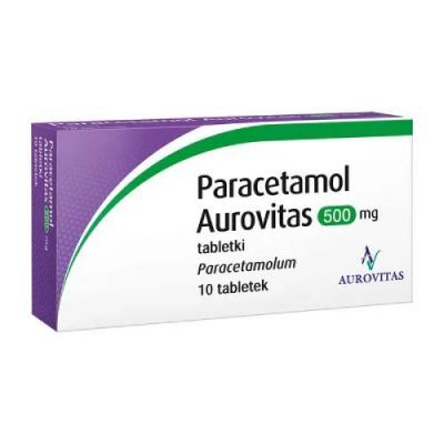 PARACETAMOL Aurovitas 500mg, 10 tabletek