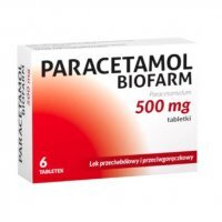 Paracetamol Biofarm 500mg, 6 tabletek