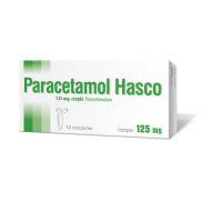 PARACETAMOL HASCO czopki 125 mg 10 sztuk