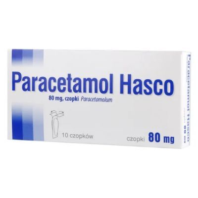 PARACETAMOL HASCO czopki  80 mg 10 sztuk
