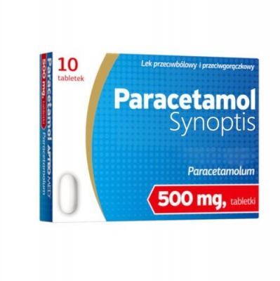 PARACETAMOL Synoptis 500 mg 10 tabletek