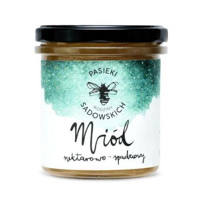 PASIEKI RODZINY SADOWSKICH Miód nektarowo-spadziowy, 450g