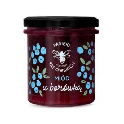 PASIEKI RODZINY SADOWSKICH Miód z borówką, 430g