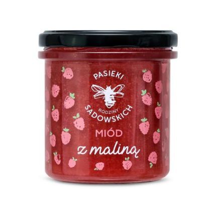 PASIEKI RODZINY SADOWSKICH Miód z maliną, 430g