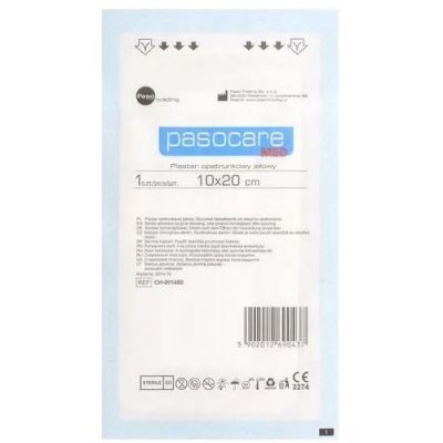Pasocare Med Plaster opatrunkowy jałowy 10cmx20cm, 1 szt.
