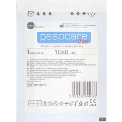Pasocare Med Plaster opatrunkowy jałowy 10cmx8cm, 1szt.