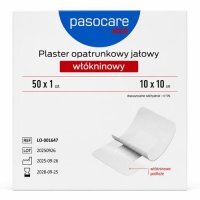 Pasocare Med Plaster opatrunkowy jałowy, włókninowy 10 x 10 cm, 50 szt.