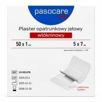 Pasocare Med Plaster opatrunkowy jałowy, włókninowy 5 x 7 cm, 50 szt.