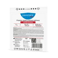 Pasocare Med Plaster opatrunkowy jałowy włókninowy 5 x 7cm, 1 szt.