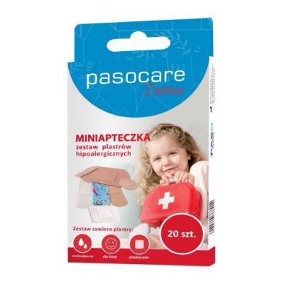 PASOCARE Miniapteczka Zestaw plastrów hipoalergicznych, 20 sztuk