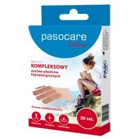 PASOCARE MIX PLUS Kompleksowy zestaw plastrów hipoalergicznych, 20 szt.