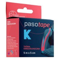 Pasotape Taśma kinezjologiczna 5 cm x 5 m niebieska, 1 szt.