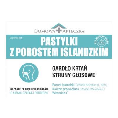 DOMOWA APTECZKA Pastylki z porostem islandzkim, 30past. do ssania