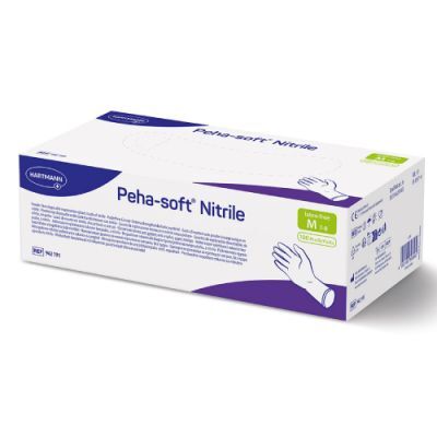 PEHA-SOFT Rękawice diagnostyczne nitrile M, 100szt.