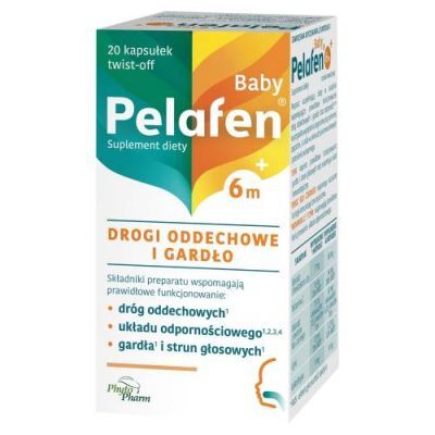 Pelafen® Baby 6m+ smak owocowy, 20 kapsułek