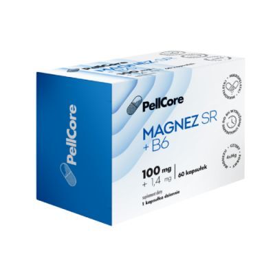 PellCore Magnez SR + B6, 60 kaps.