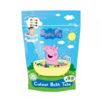 Peppa Pig barwinki koloryzujące do kąpieli, 9x 16g